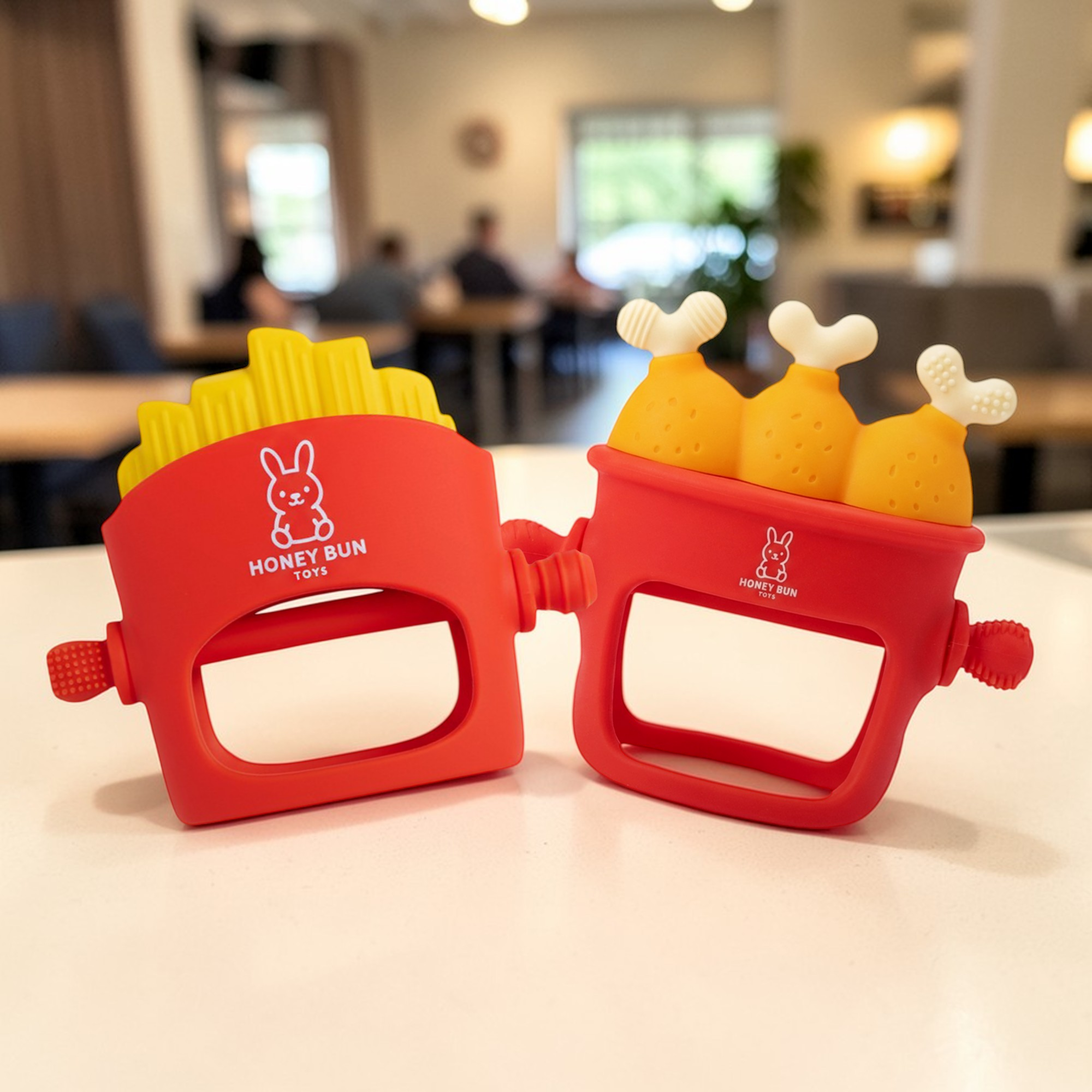 Honey Bun Toys - BPA-Free Silicone Baby Teethers